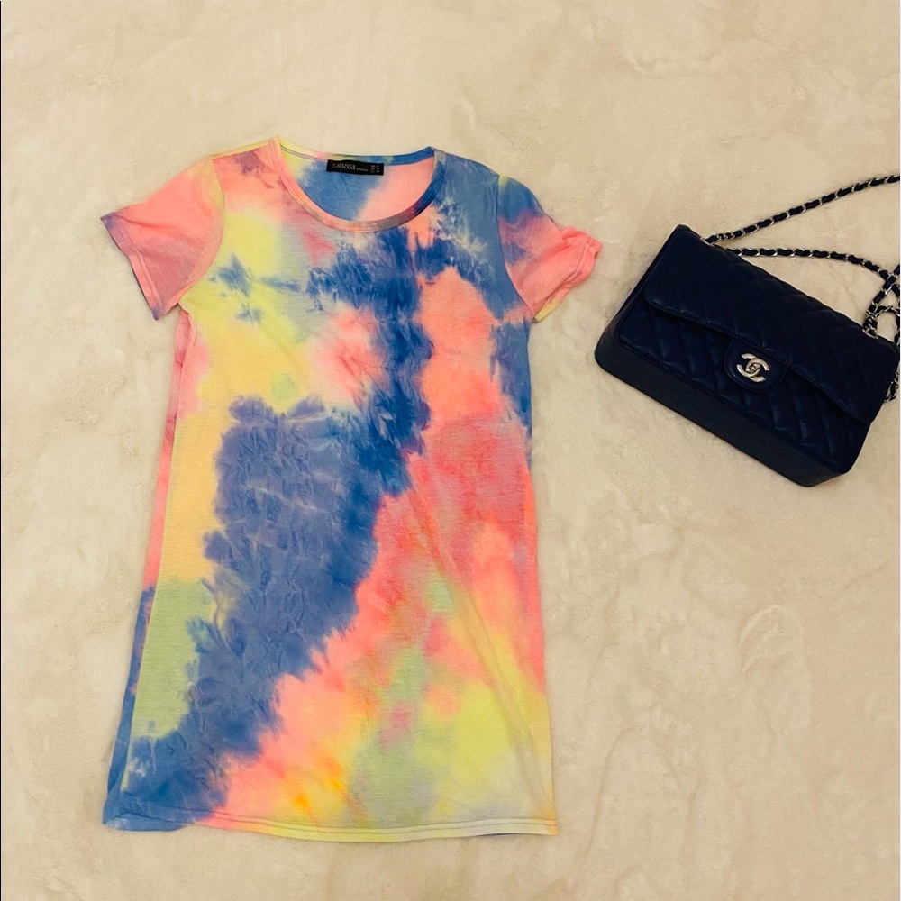 Tie dye 🌈 T-shirt dress size S
